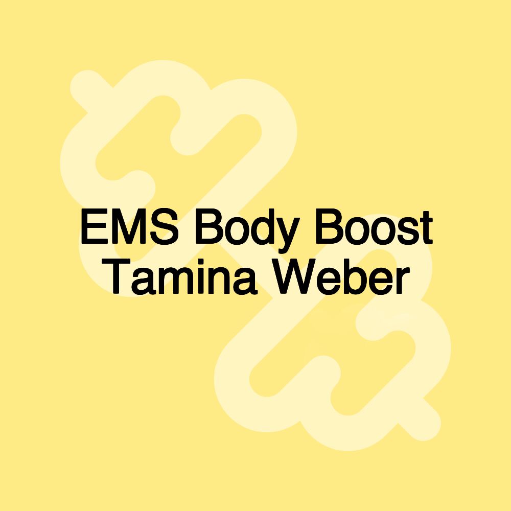 EMS Body Boost Tamina Weber