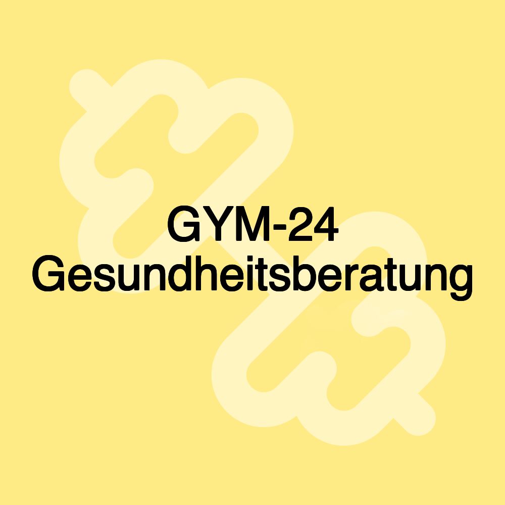 GYM-24 Gesundheitsberatung