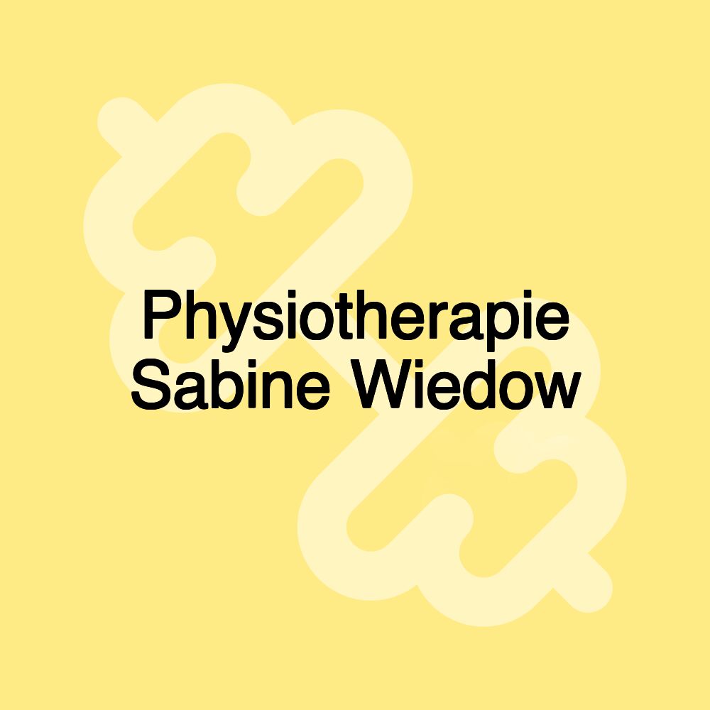 Physiotherapie Sabine Wiedow