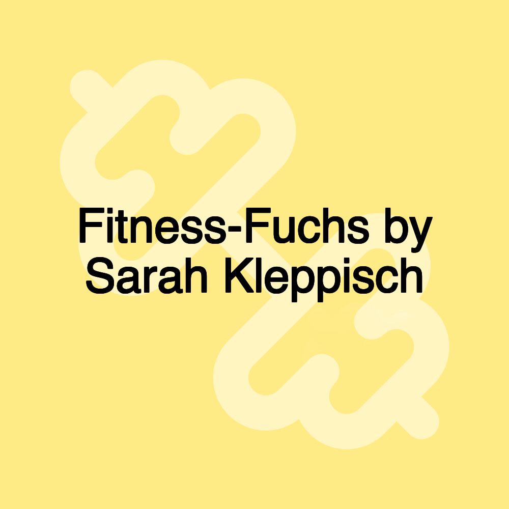 Fitness-Fuchs by Sarah Kleppisch