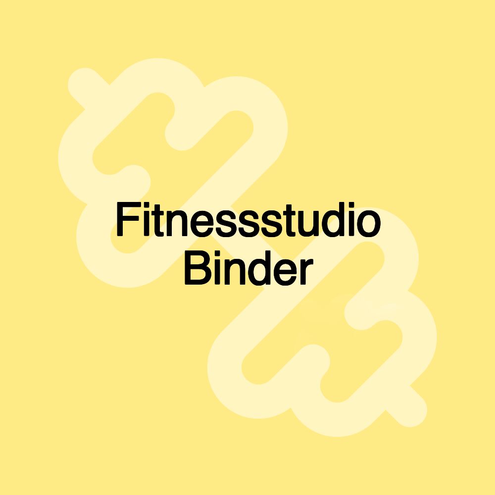 Fitnessstudio Binder