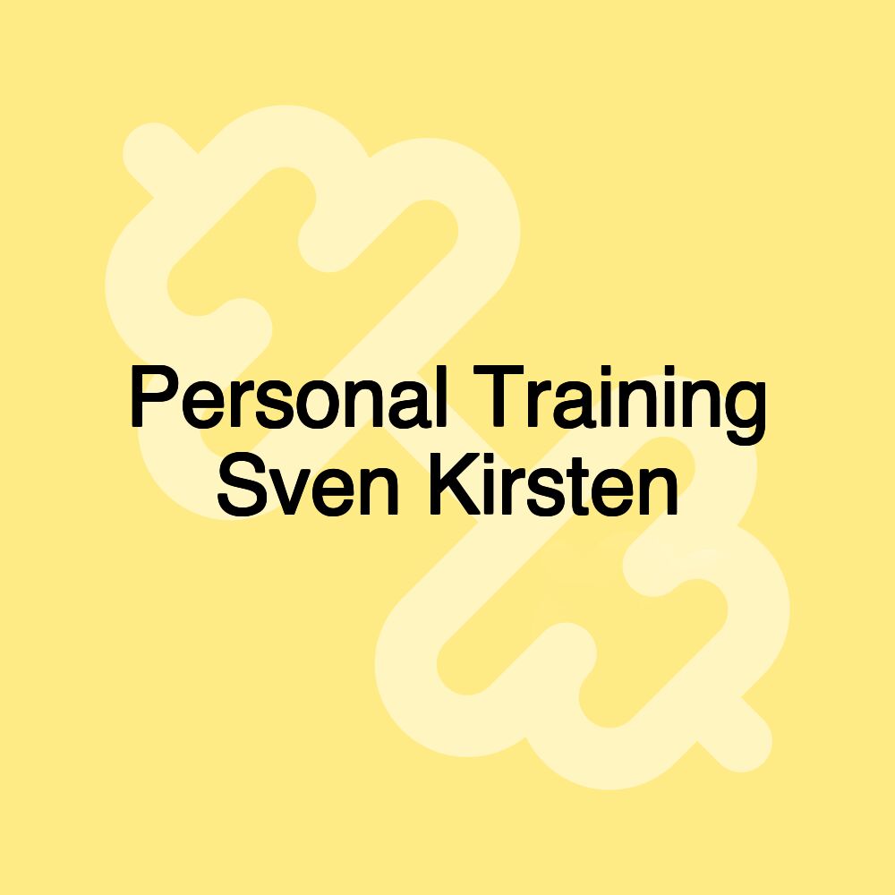 Personal Training Sven Kirsten