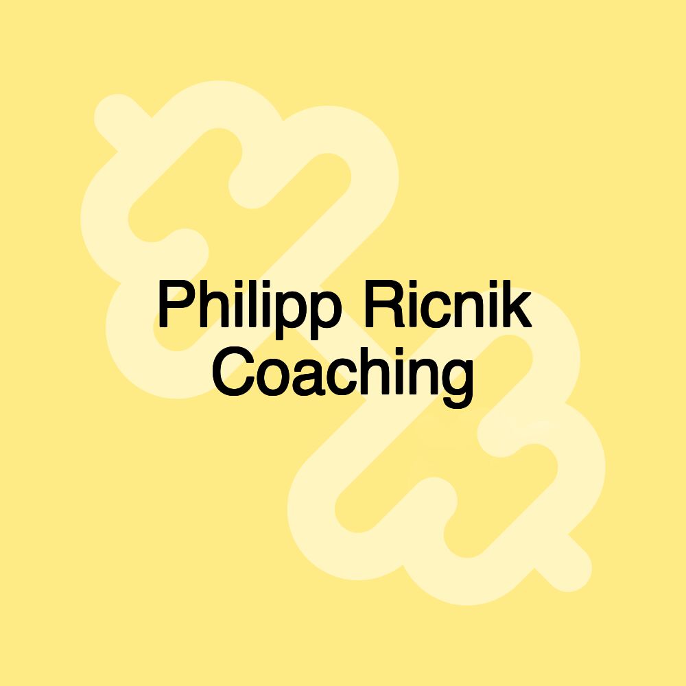 Philipp Ricnik Coaching