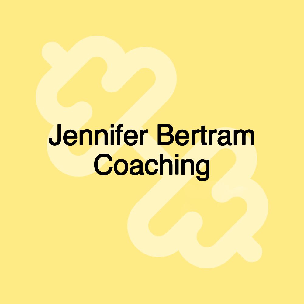 Jennifer Bertram Coaching