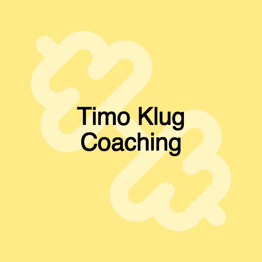 Timo Klug Coaching