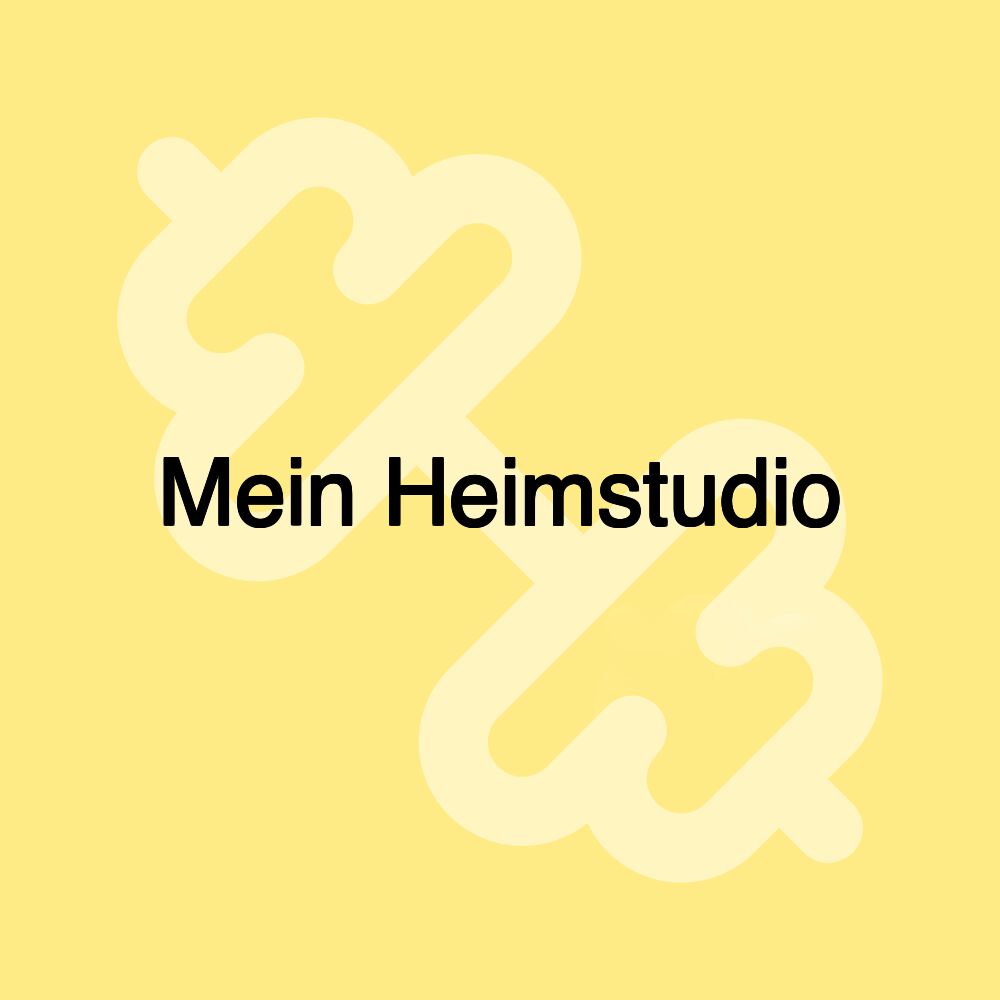 Mein Heimstudio