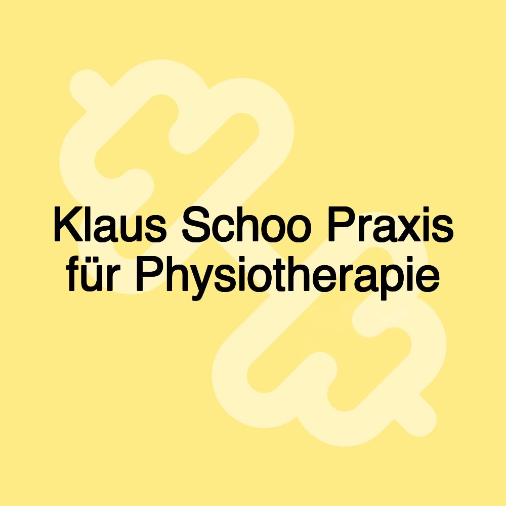 Klaus Schoo Praxis für Physiotherapie