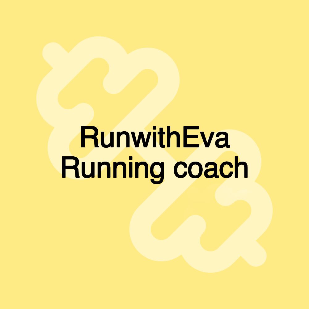 RunwithEva Running coach