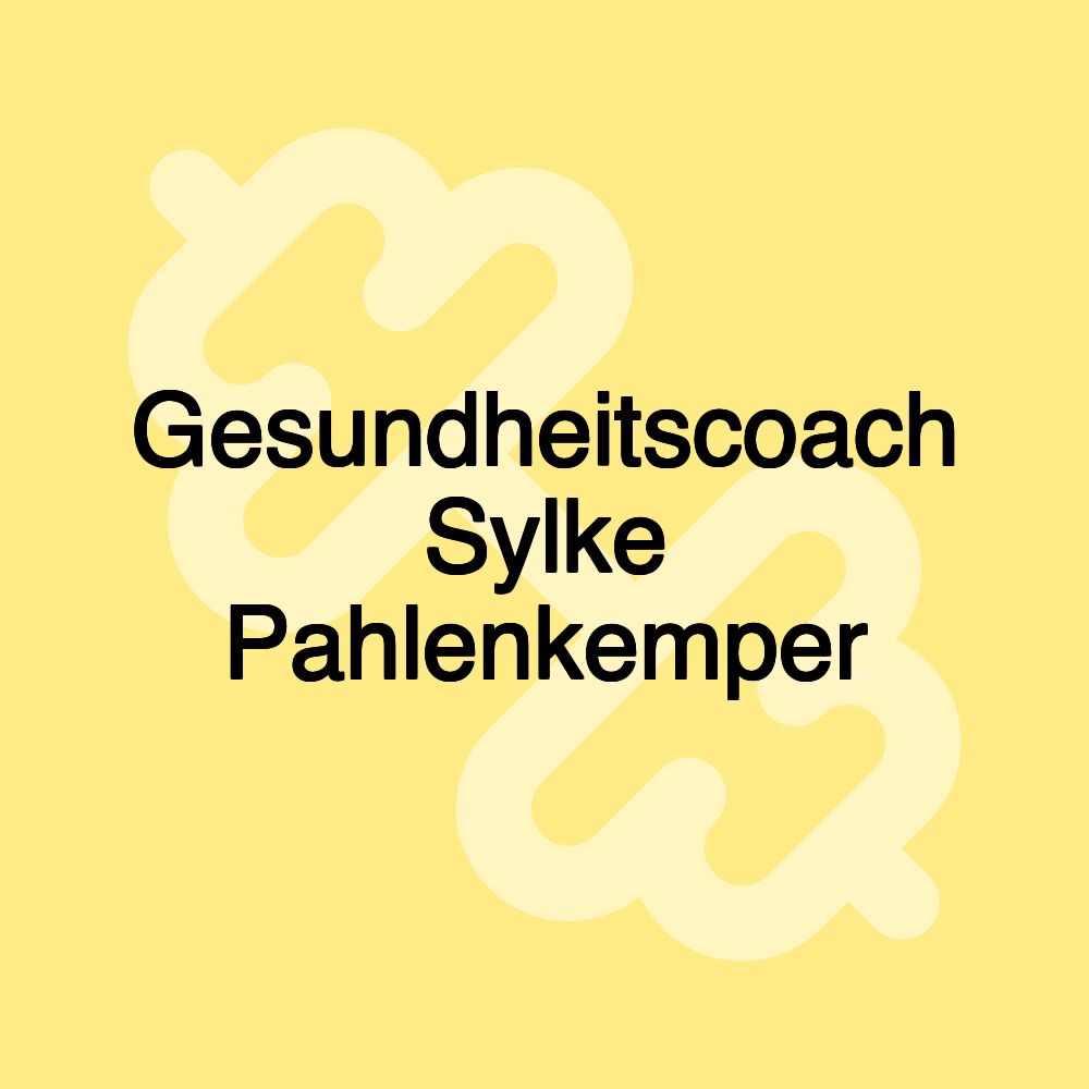 Gesundheitscoach Sylke Pahlenkemper