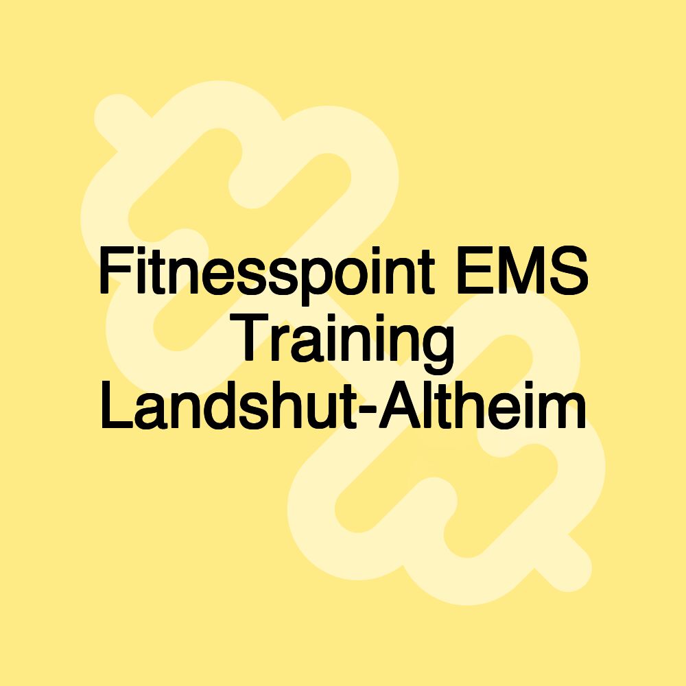 Fitnesspoint EMS Training Landshut-Altheim