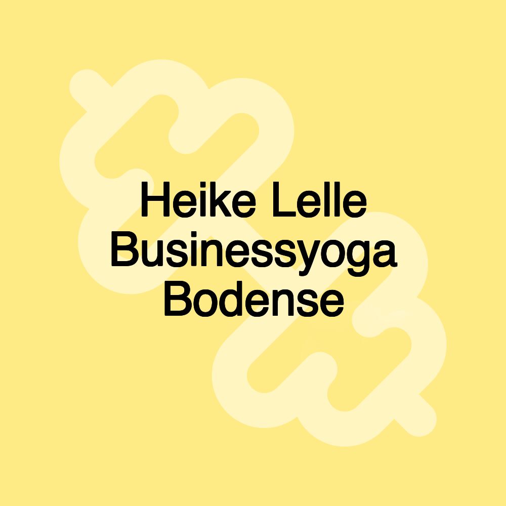 Heike Lelle Businessyoga Bodense