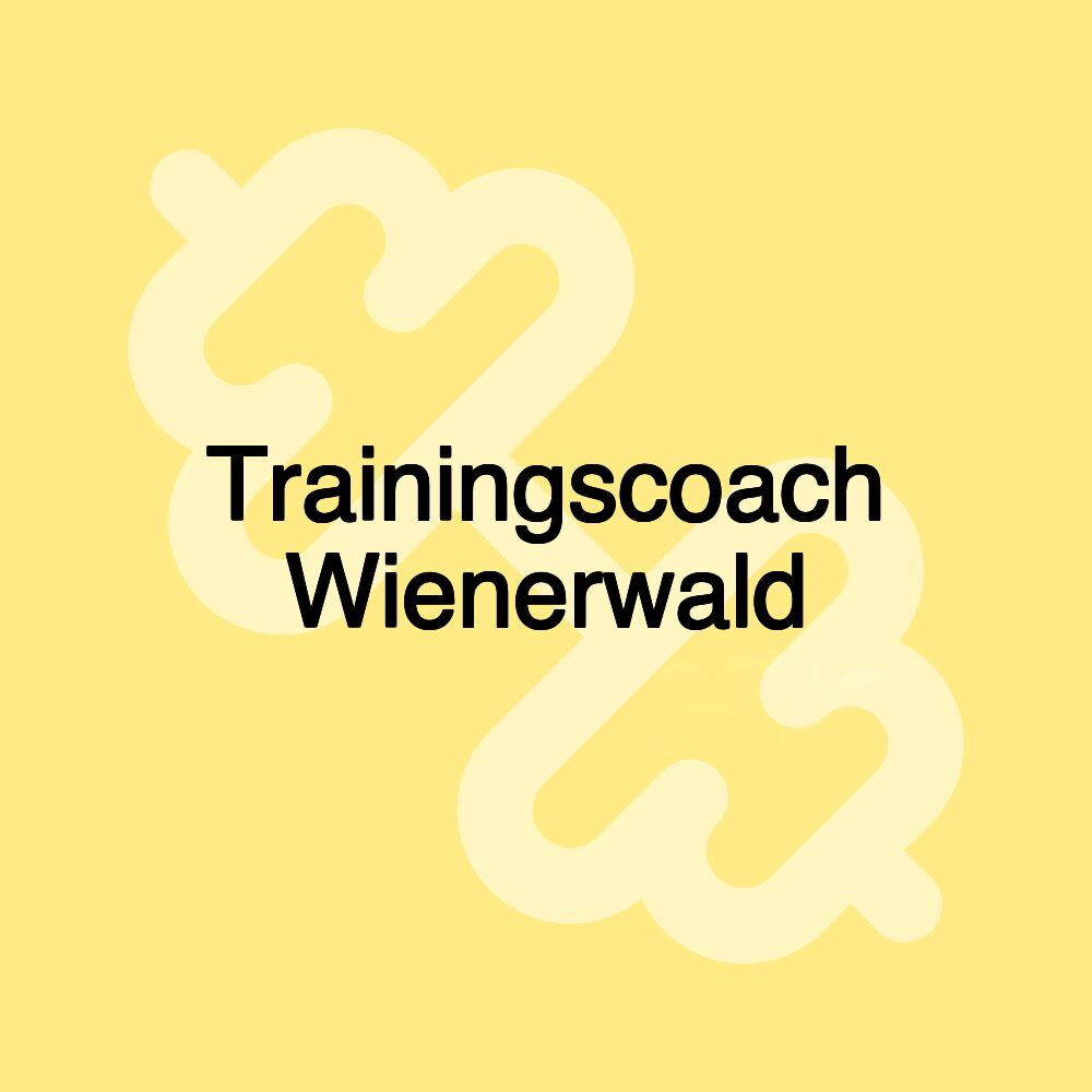 Trainingscoach Wienerwald