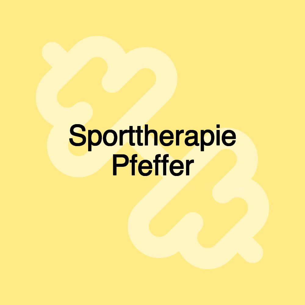 Sporttherapie Pfeffer