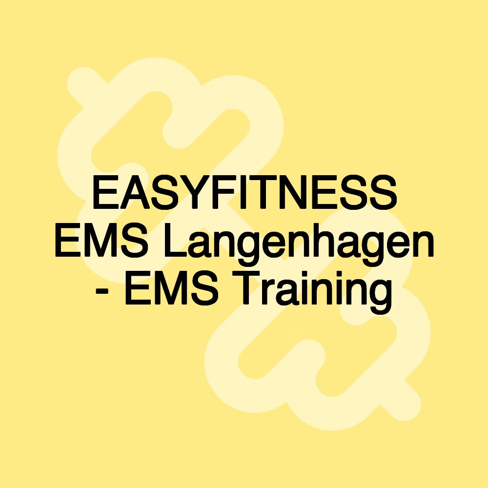 EASYFITNESS EMS Langenhagen - EMS Training