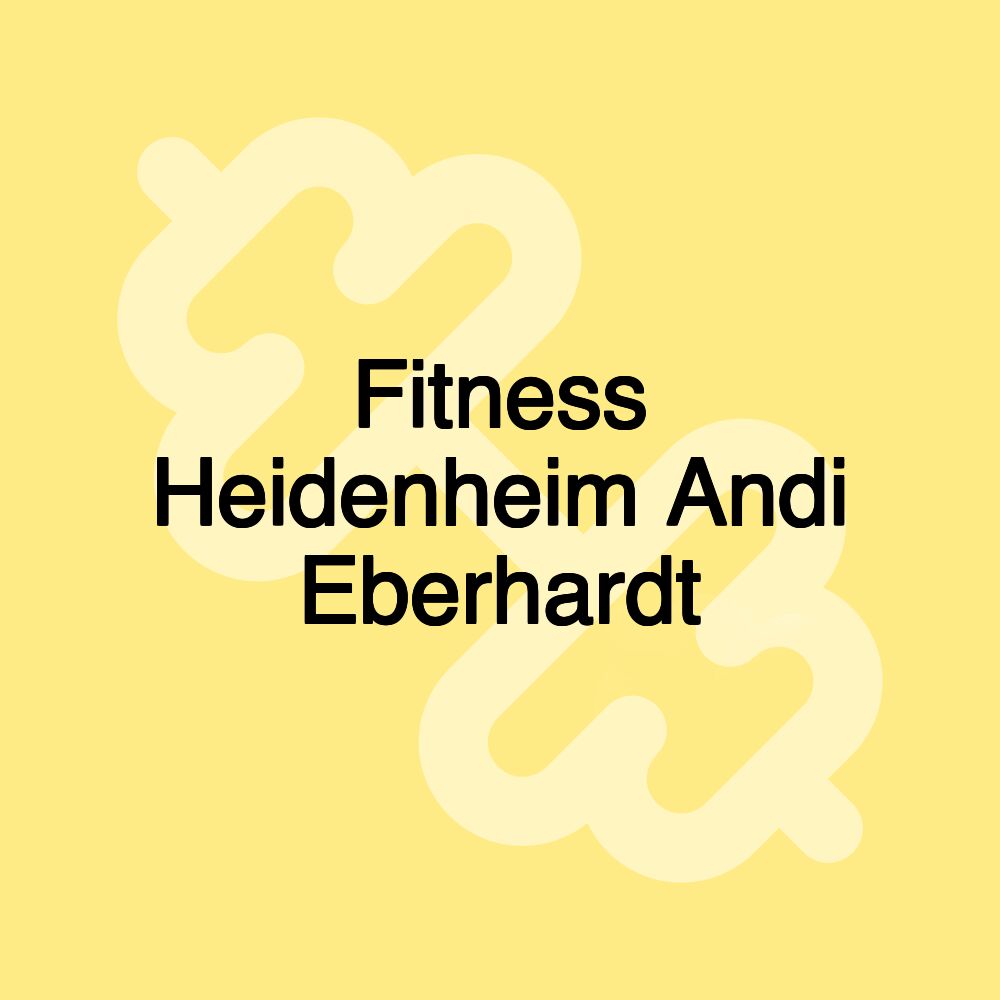 Fitness Heidenheim Andi Eberhardt