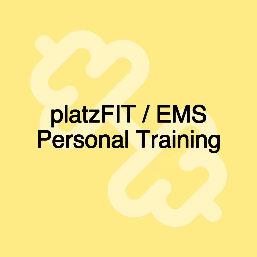 platzFIT / EMS Personal Training