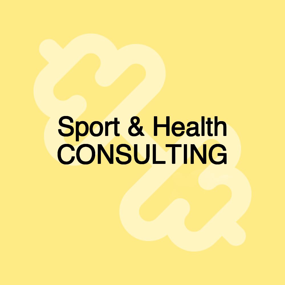 Sport & Health CONSULTING