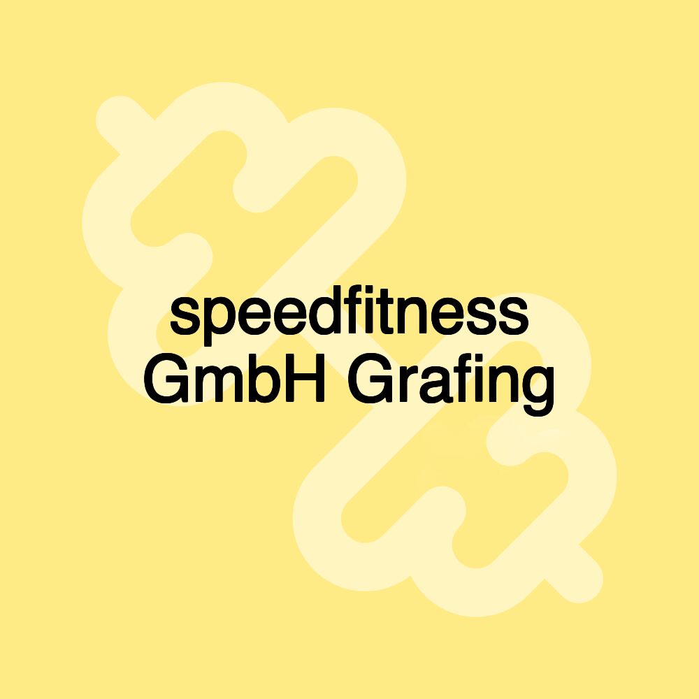 speedfitness GmbH Grafing