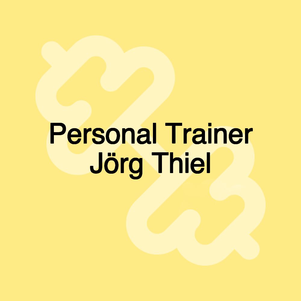 Personal Trainer Jörg Thiel