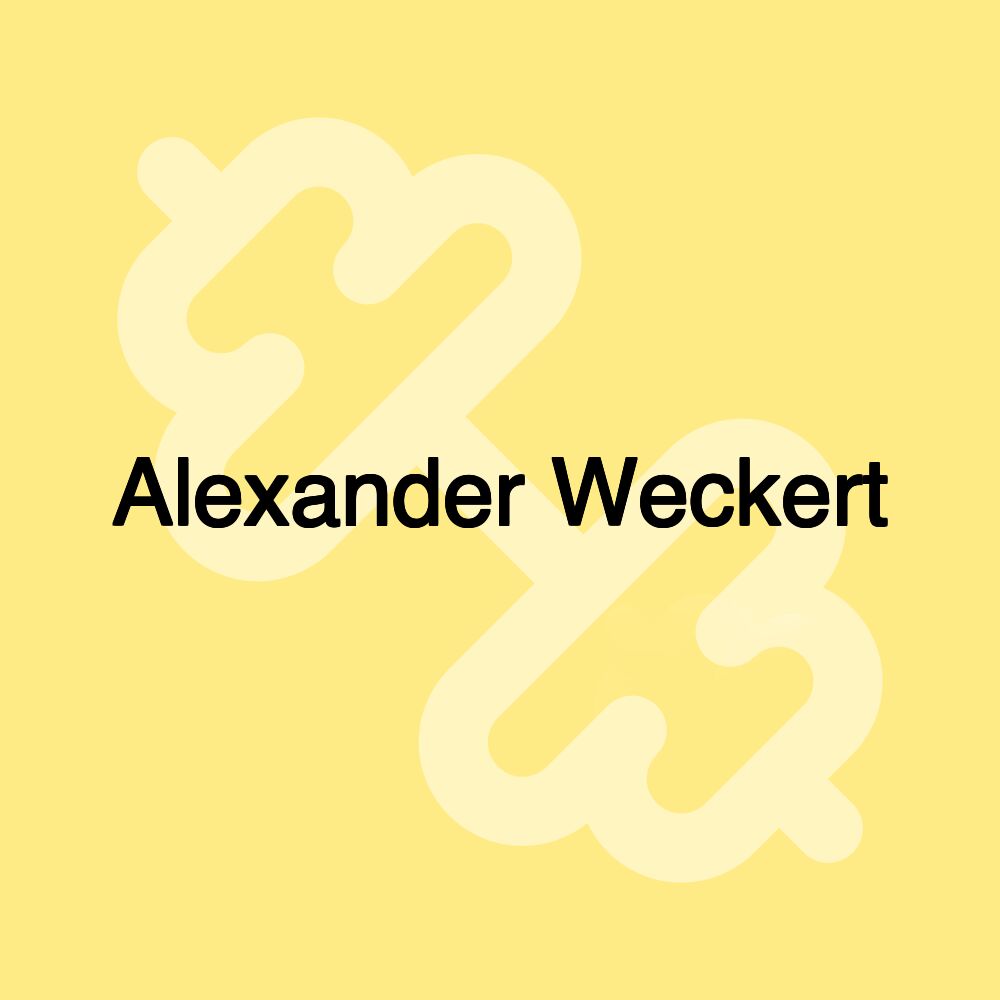 Alexander Weckert