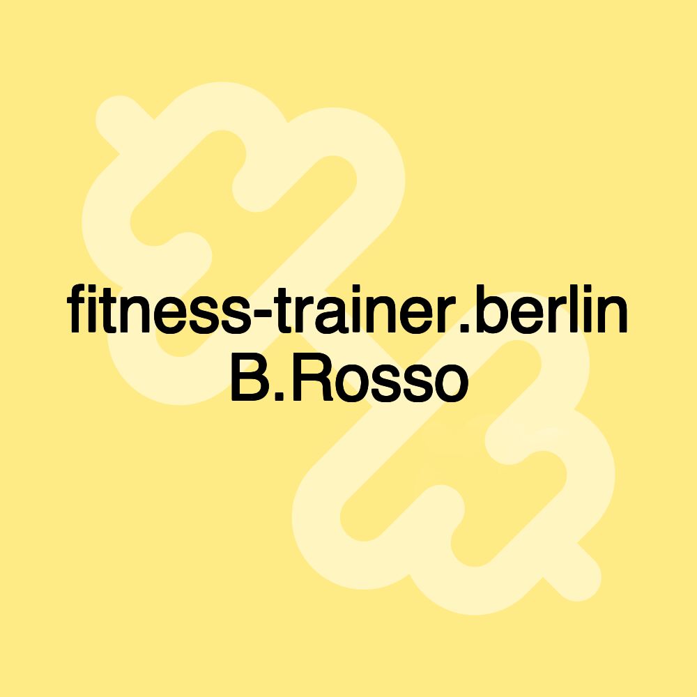 fitness-trainer.berlin B.Rosso