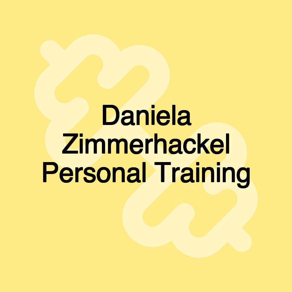 Daniela Zimmerhackel Personal Training