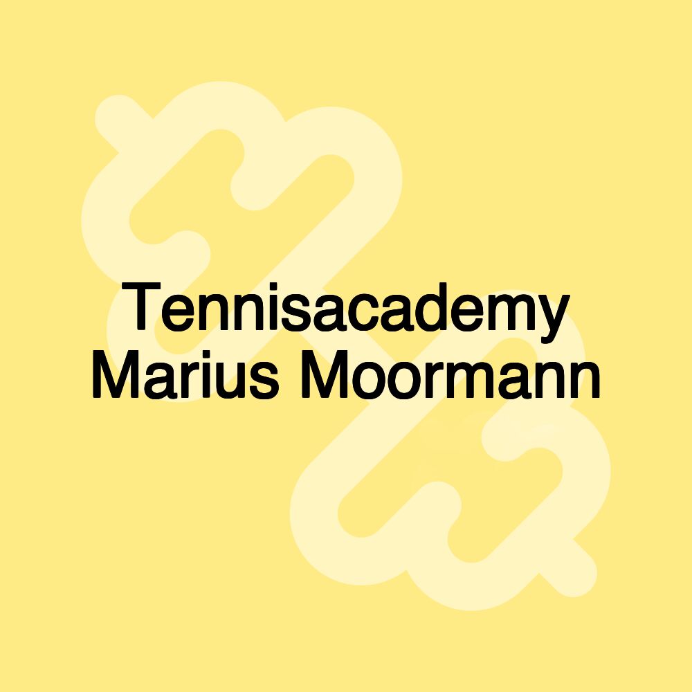 Tennisacademy Marius Moormann