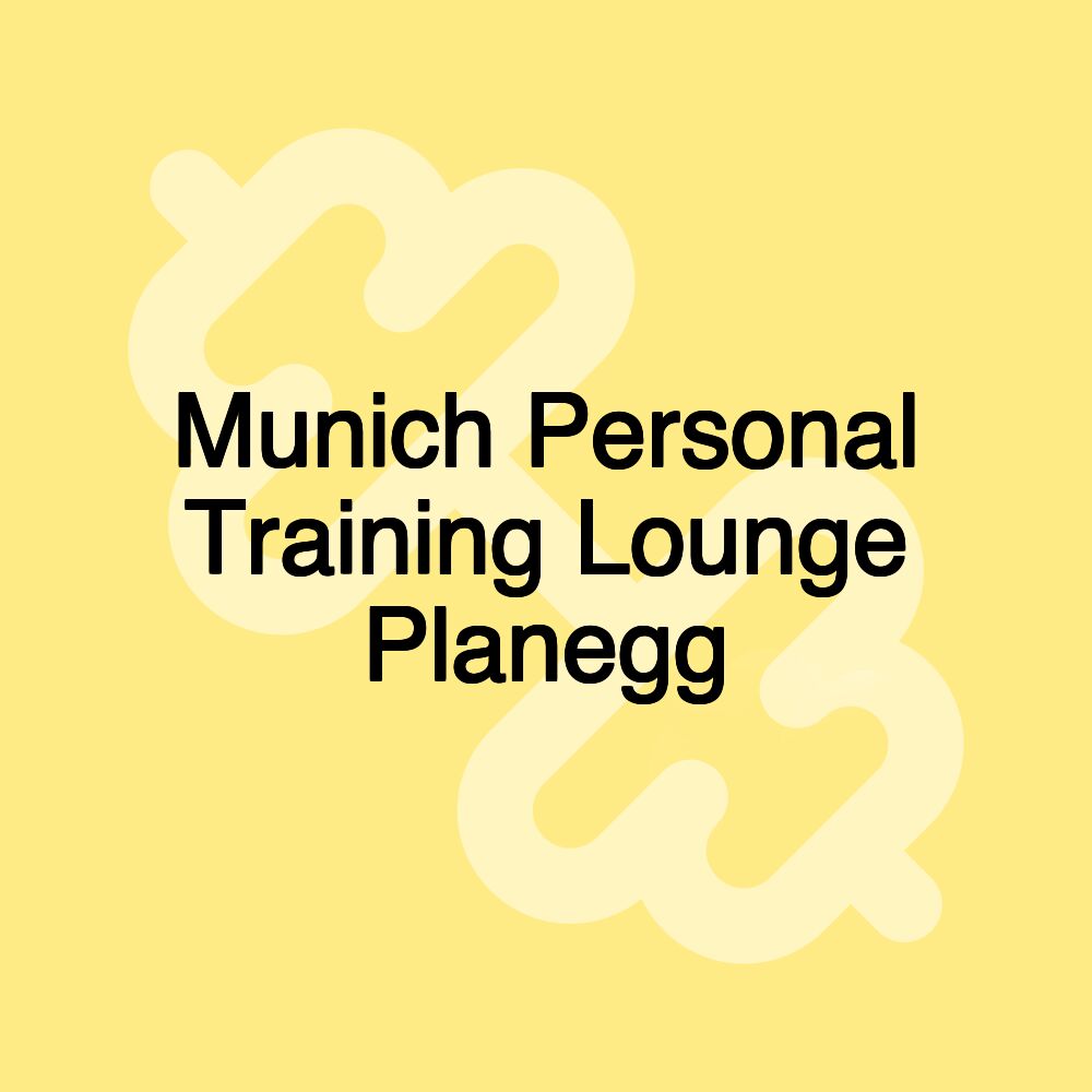 Munich Personal Training Lounge Planegg