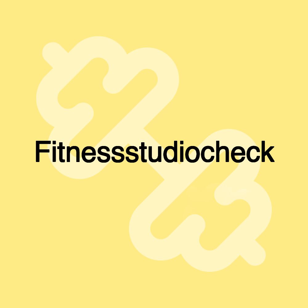 Fitnessstudiocheck