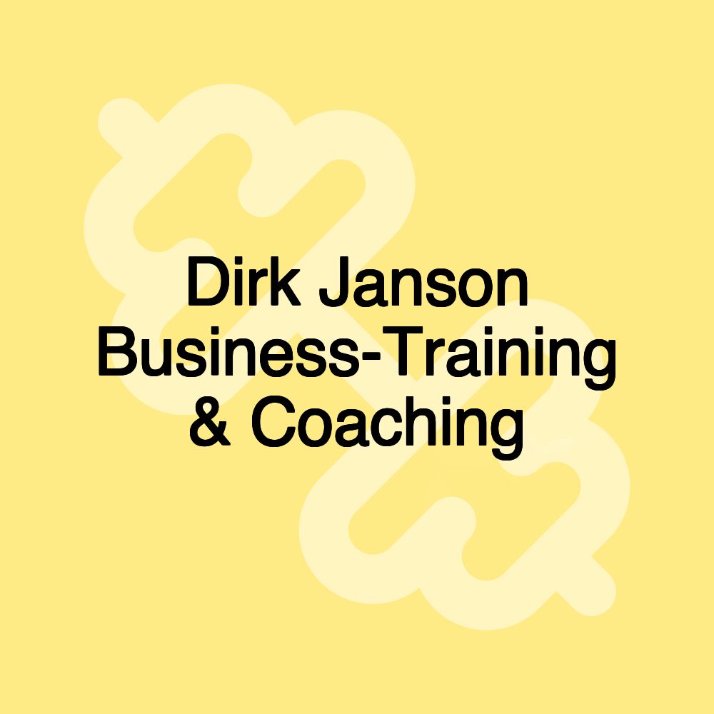 Dirk Janson Business-Training & Coaching