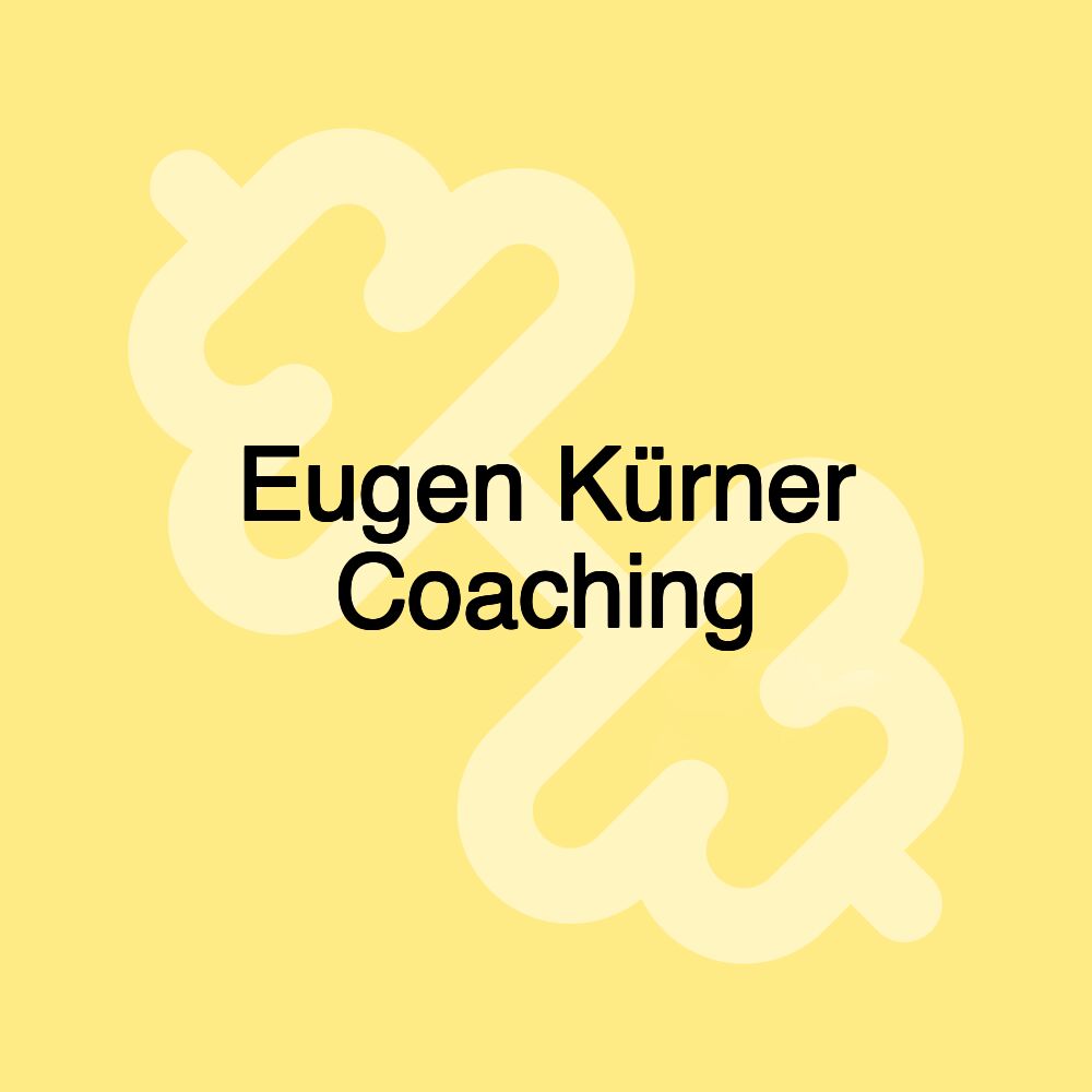 Eugen Kürner Coaching