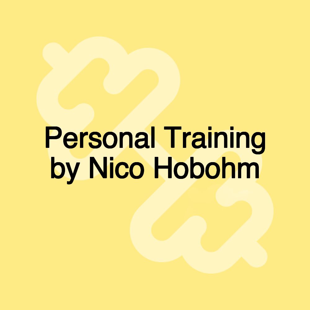 Personal Training by Nico Hobohm