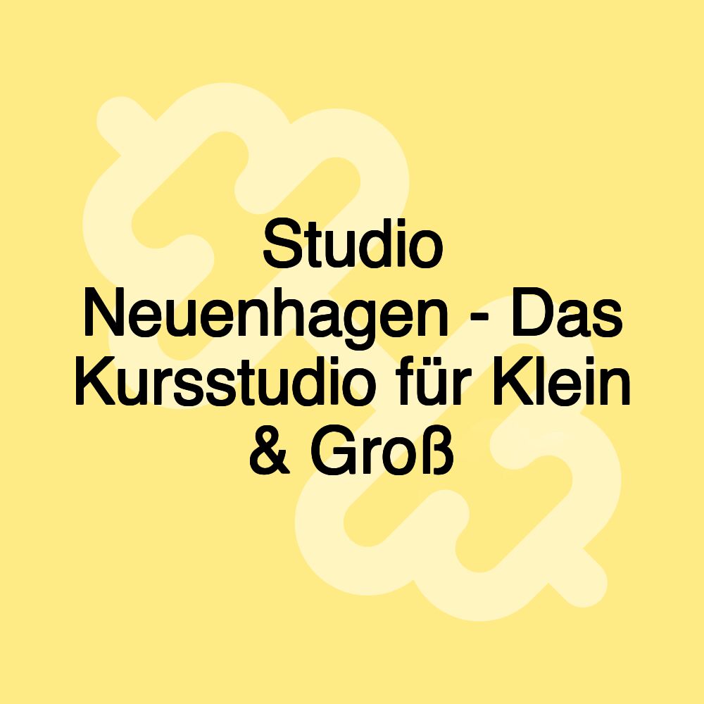 Studio Neuenhagen - Das Kursstudio für Klein & Groß