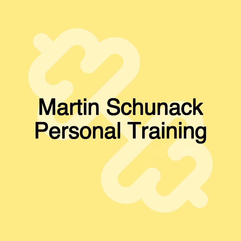 Martin Schunack Personal Training