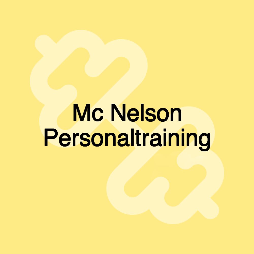 Mc Nelson Personaltraining