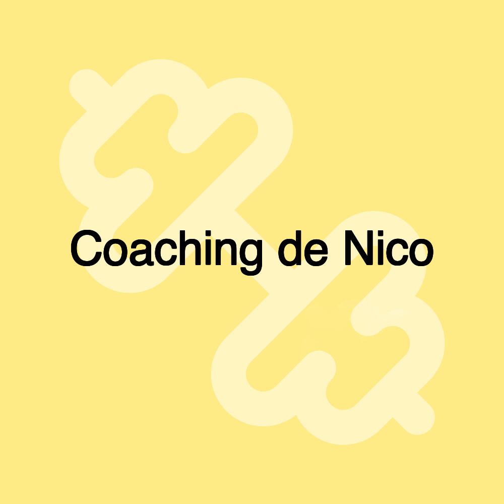 Coaching de Nico