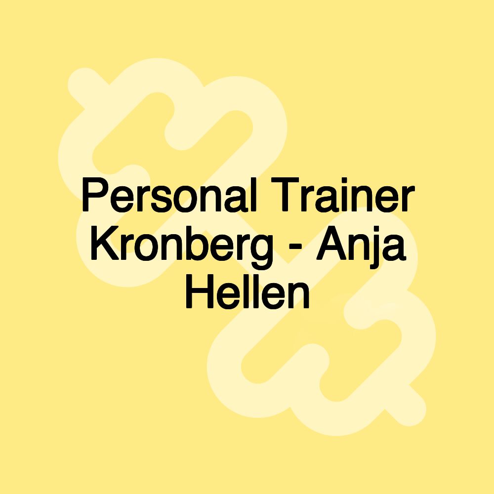 Personal Trainer Kronberg - Anja Hellen