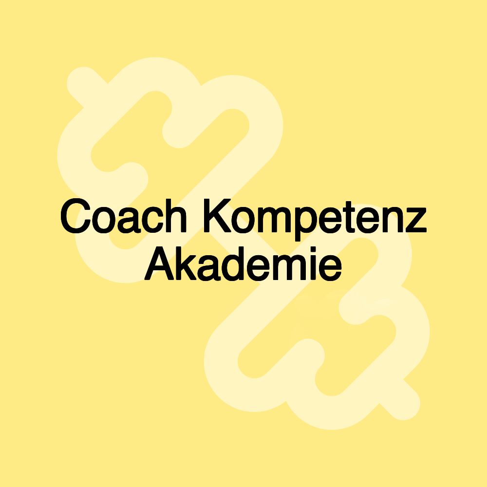 Coach Kompetenz Akademie