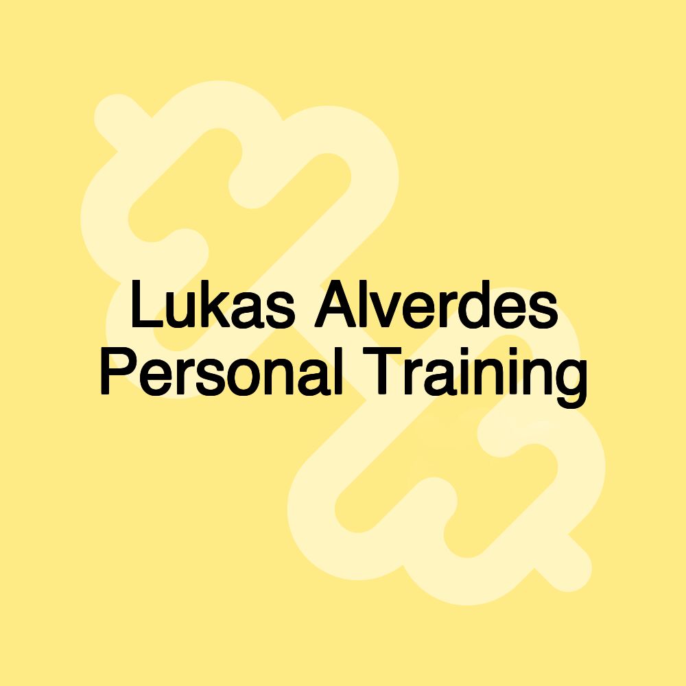 Lukas Alverdes Personal Training