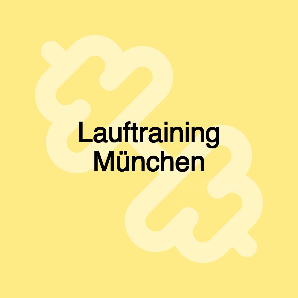 Lauftraining München