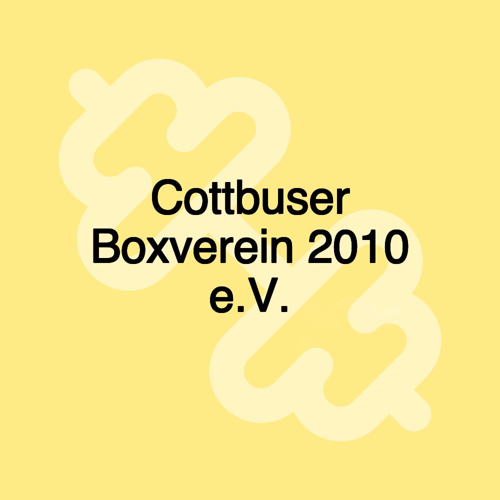 Cottbuser Boxverein 2010 e.V.