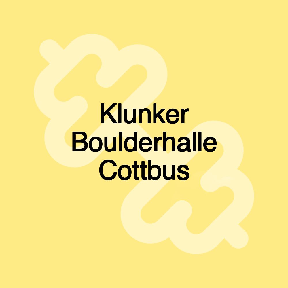 Klunker Boulderhalle Cottbus