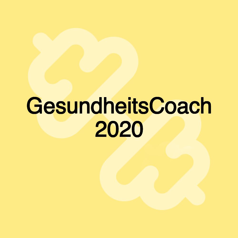 GesundheitsCoach 2020