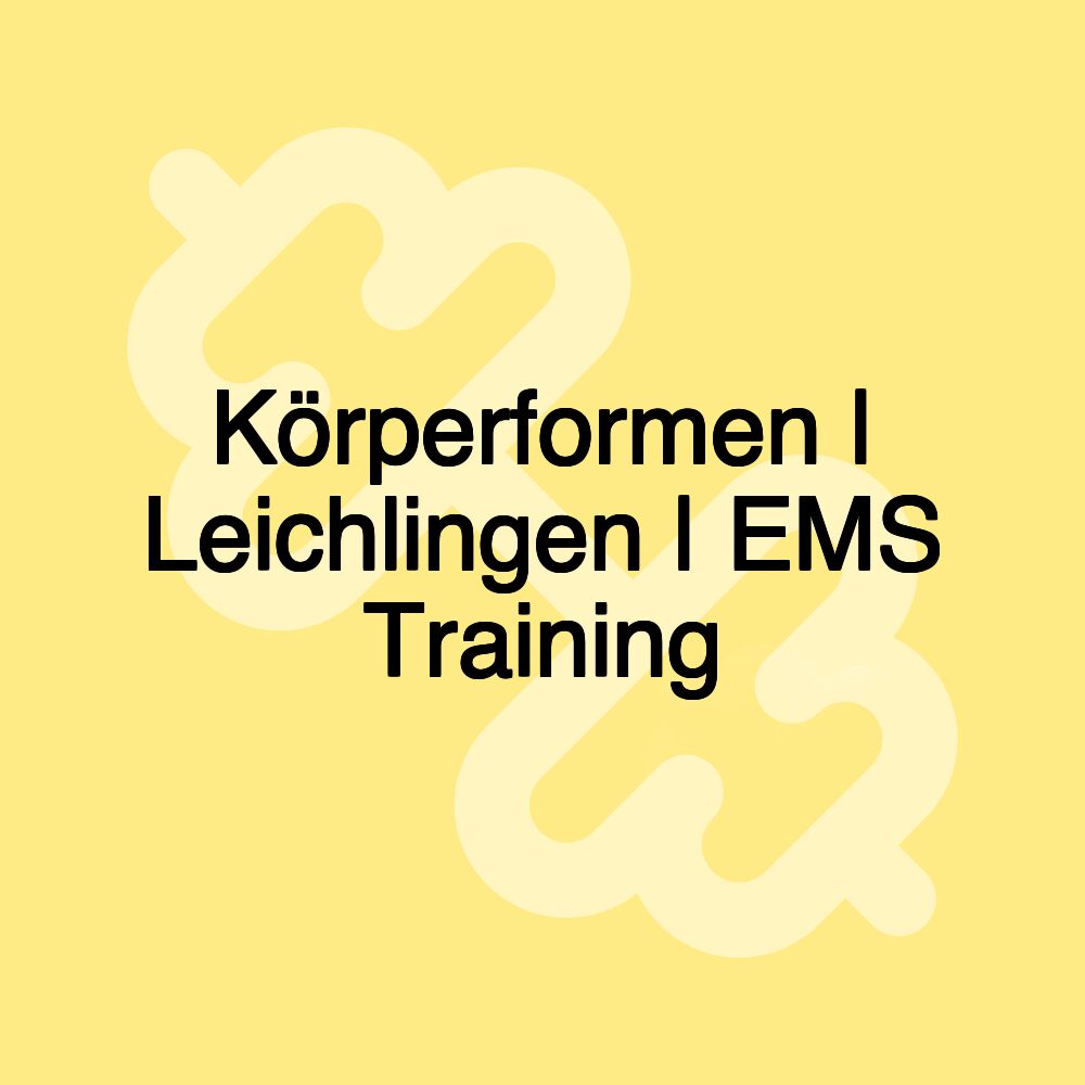 Körperformen | Leichlingen | EMS Training