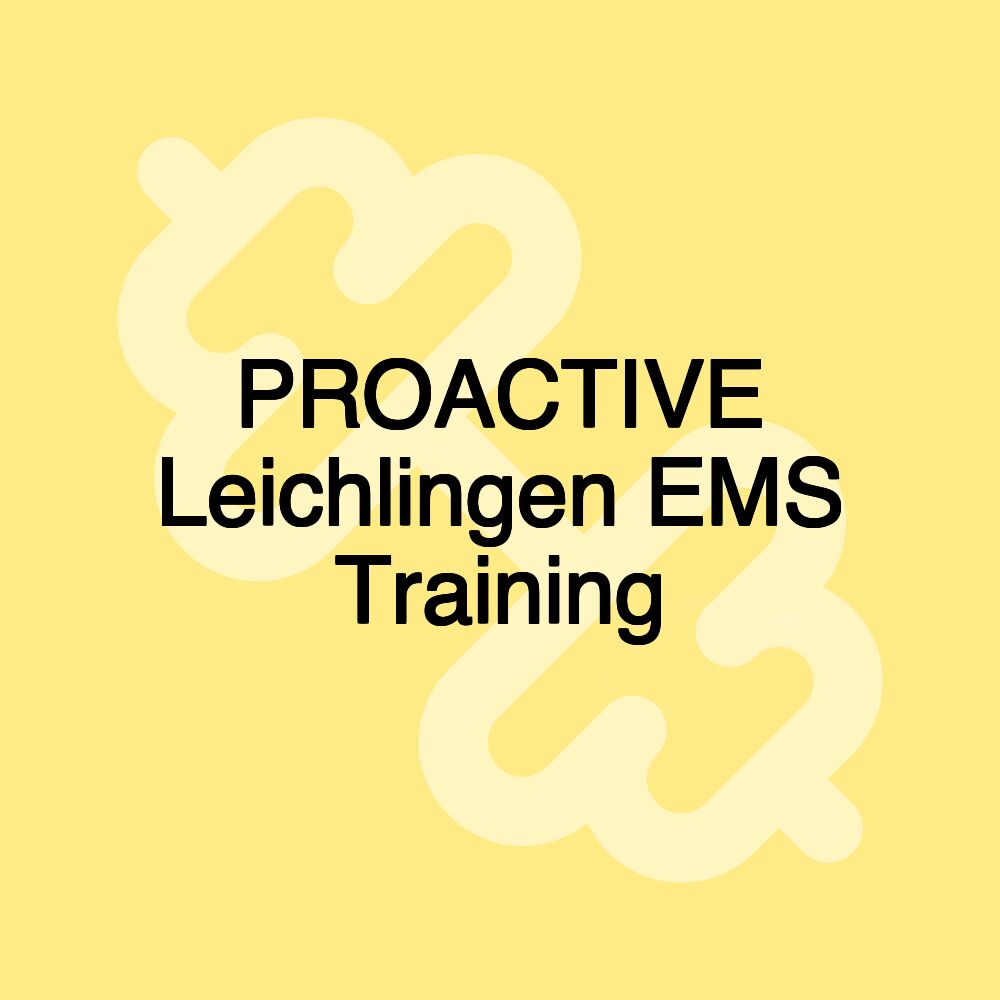 PROACTIVE Leichlingen EMS Training