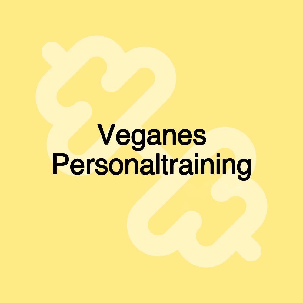 Veganes Personaltraining