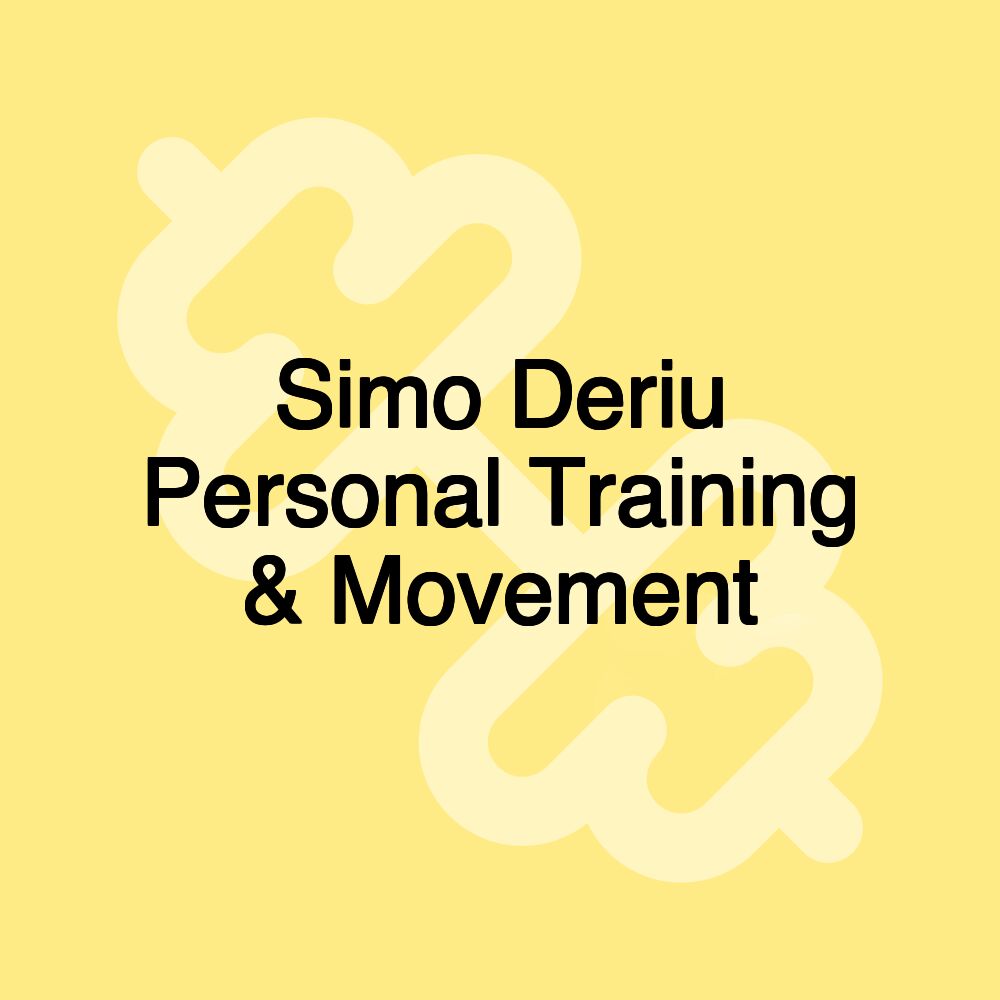 Simo Deriu Personal Training & Movement