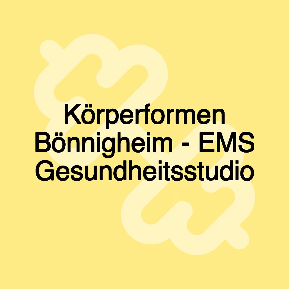 Körperformen Bönnigheim - EMS Gesundheitsstudio