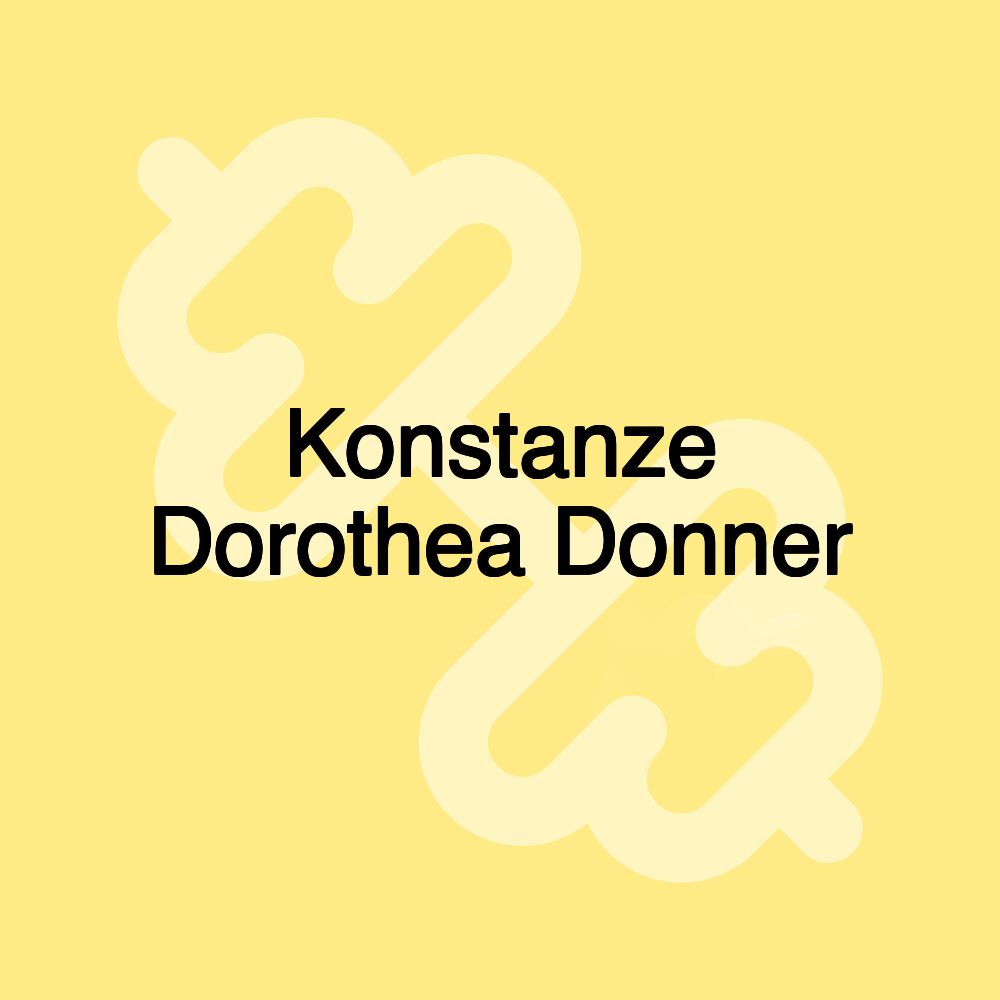 Konstanze Dorothea Donner