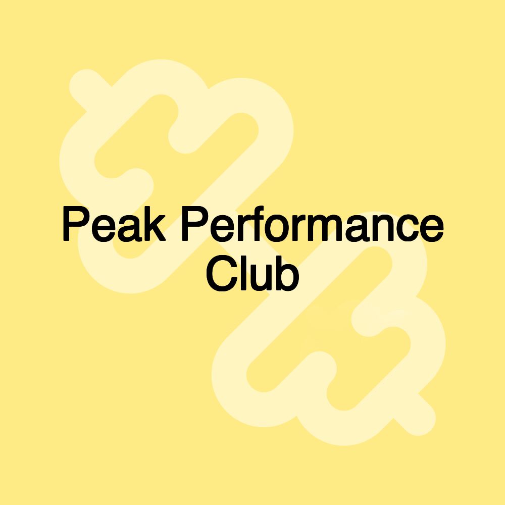 Peak Performance Club